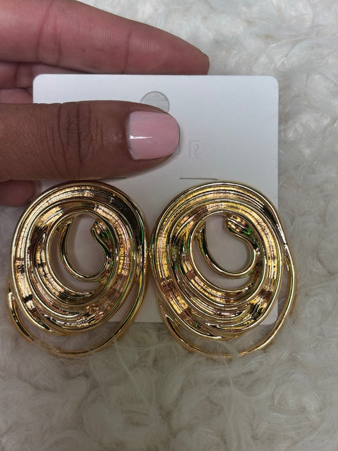 Swirl Gold Jewelry Set