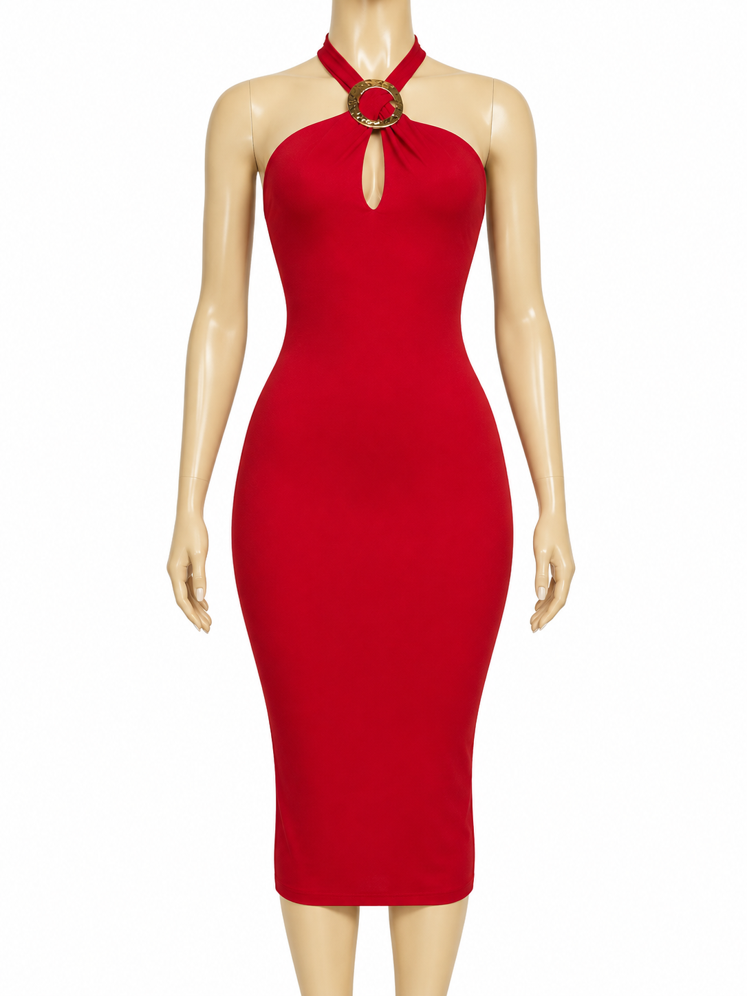 Red Dress With Buckle