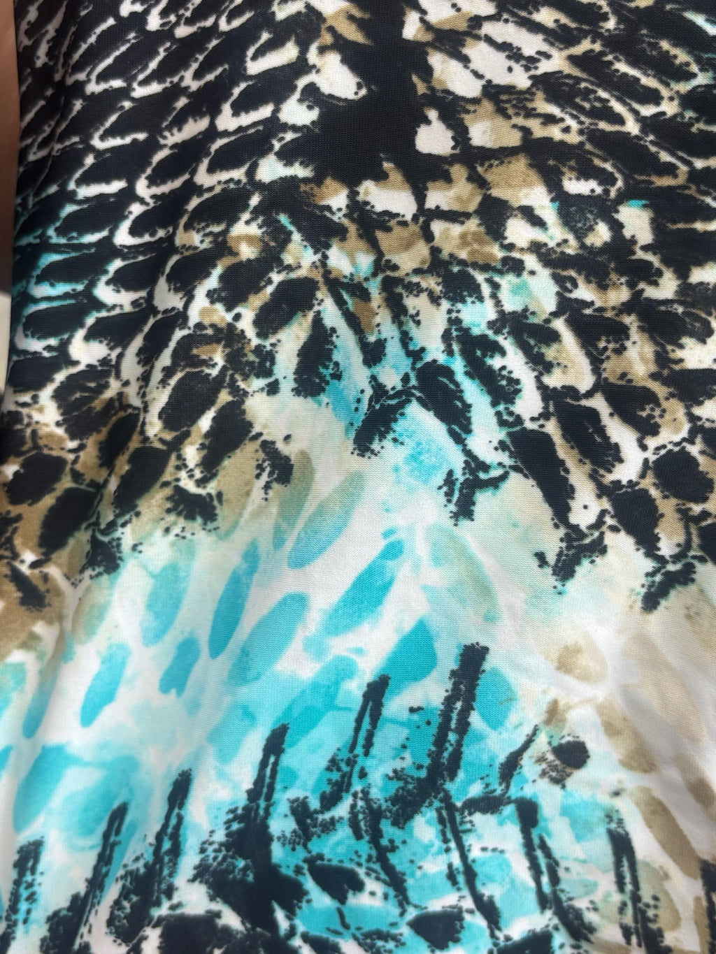 Teal Snake Chain Romper