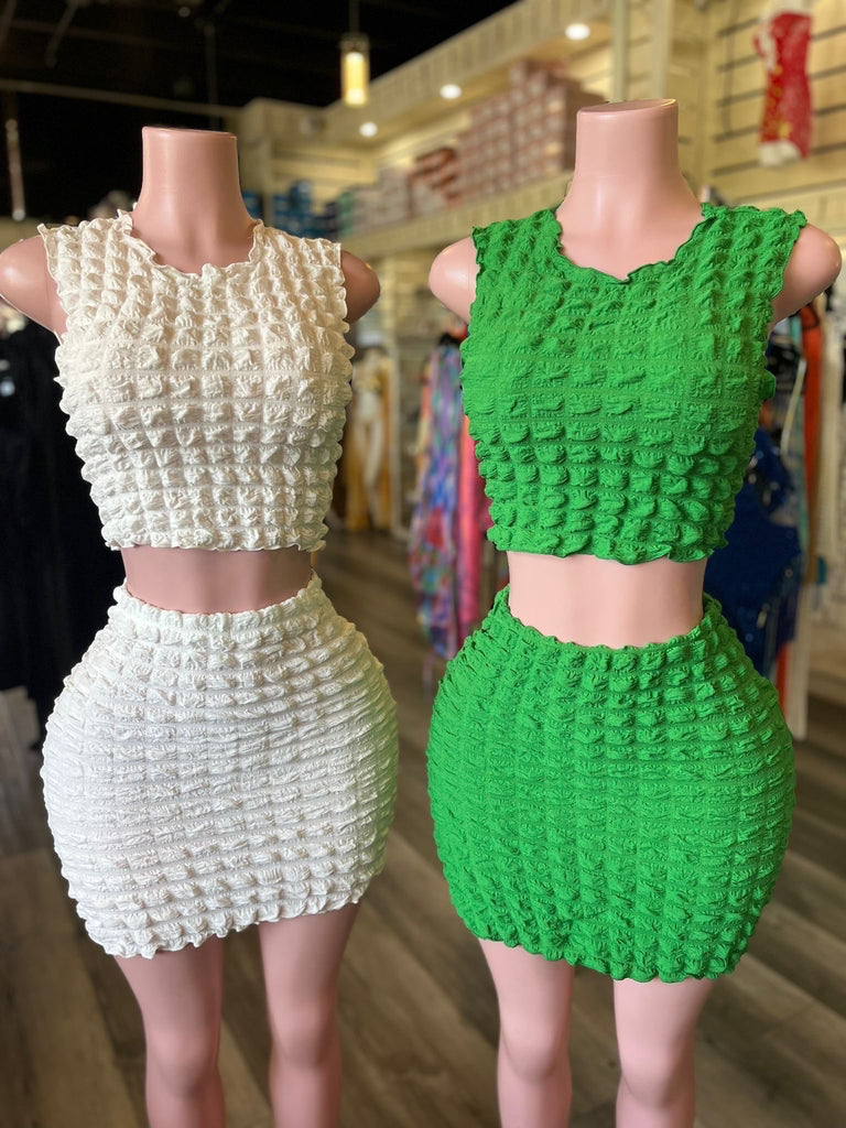 Ruched Skirt Set