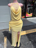Sunflower Mesh Dress