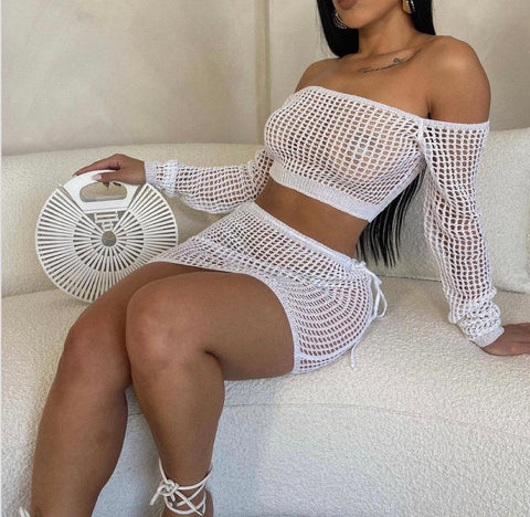 Crochet Skirt Set
