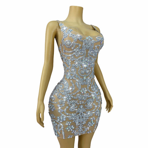 Beauty In Diamonds Mini Dress