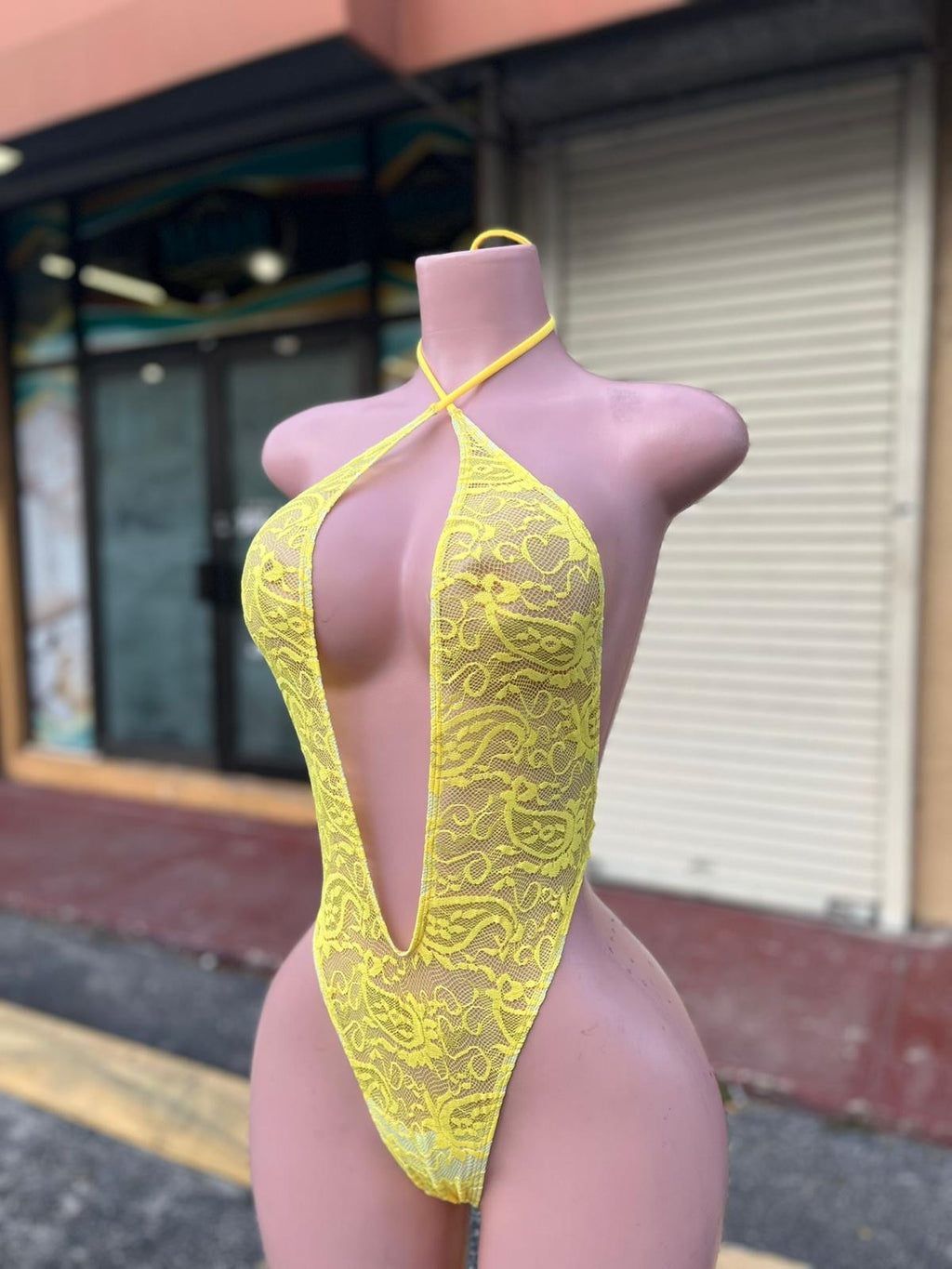 メッシュモノキニワンピース