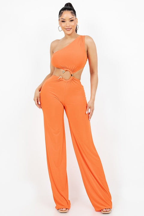 Orange Sexy Jumpsuit