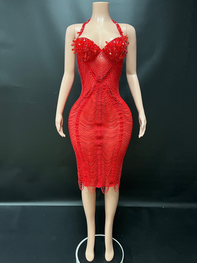 Lady In Red Dress