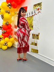 Red Leaf Beauty Dress