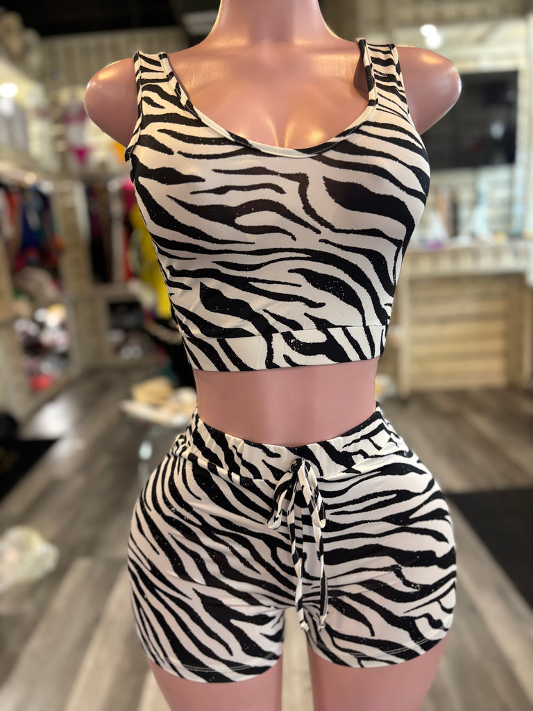 Zebra Short Set