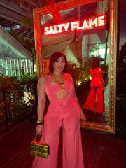 3 Piece Orange Pant Set