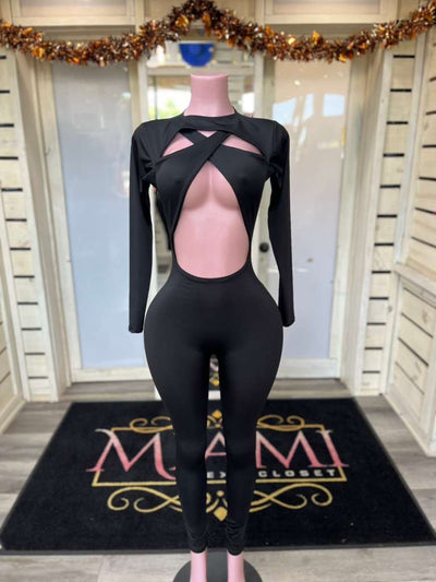 Black Open Jumpsuit
