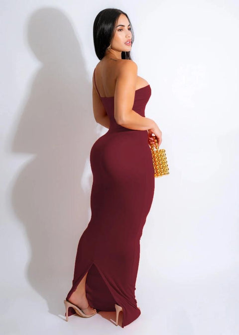 Snake Red Long Dress