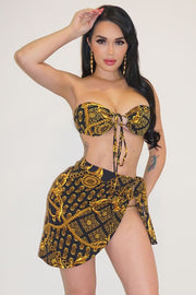 Tribal 3pc Bikini Set