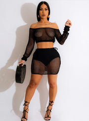 Crochet Skirt Set