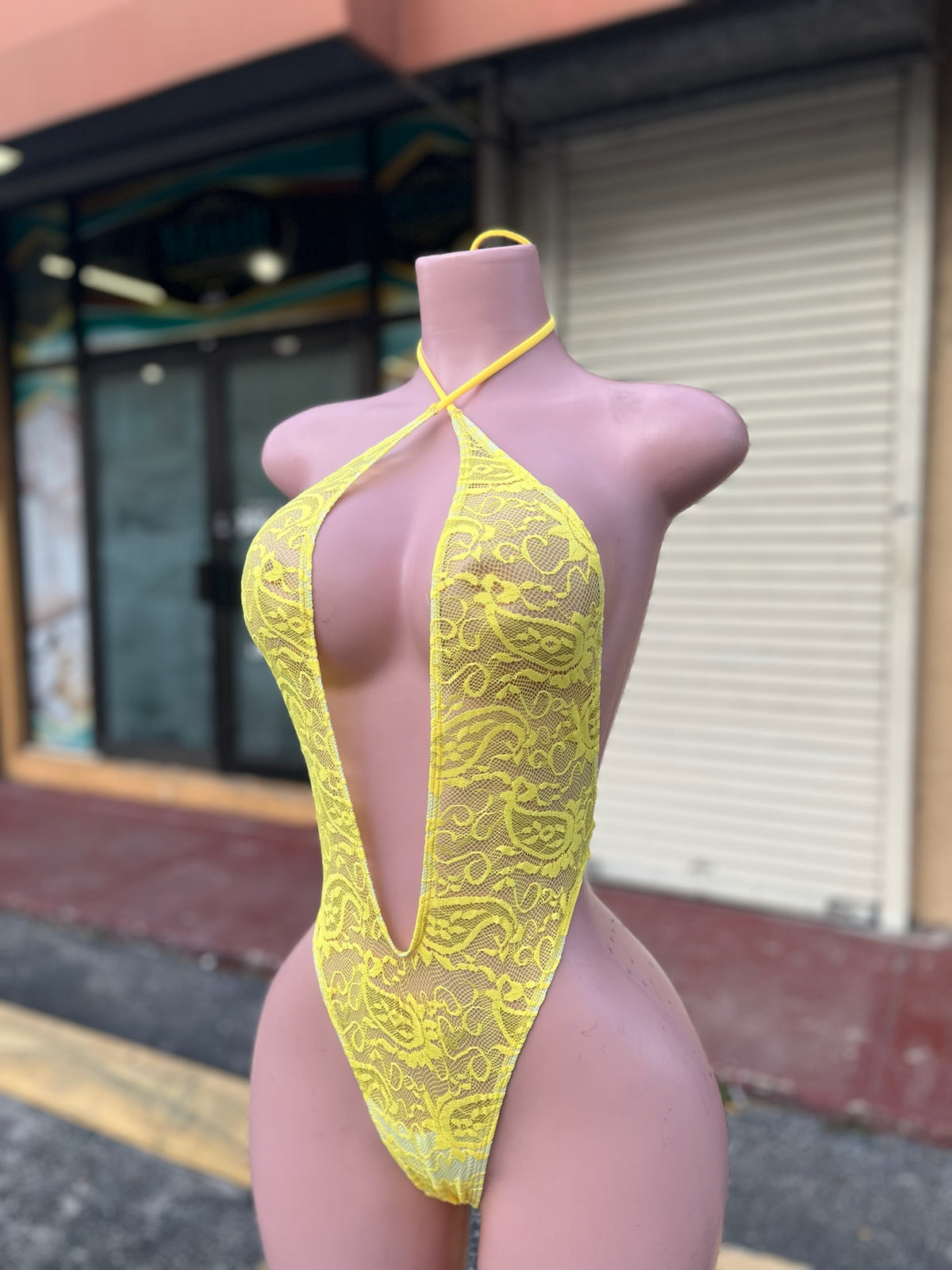 メッシュモノキニワンピース