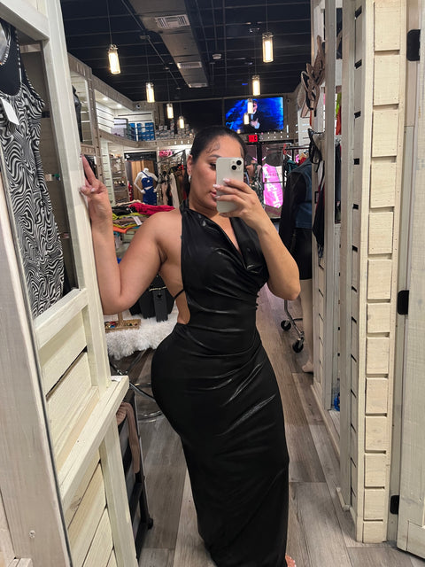 From Fall Halter Dress