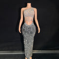Black Drop Diamond Dress