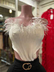 Fluffy V Cut Top