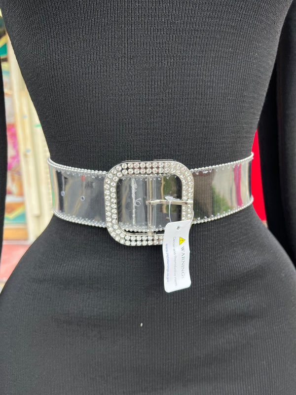 Transparent Diamond Belt