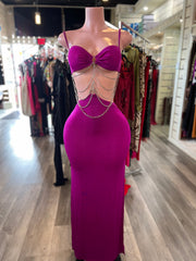 Chain Ladder Cut Out Maxi Dress