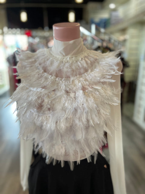 Feather Mesh Top