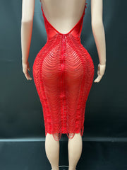 Lady In Red Dress