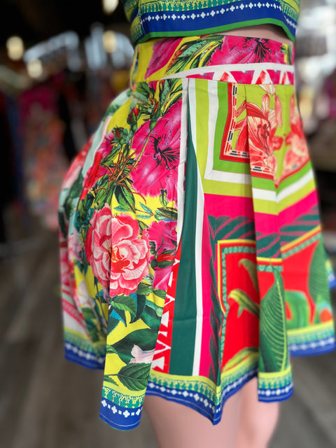 Tropical Flare Short Set