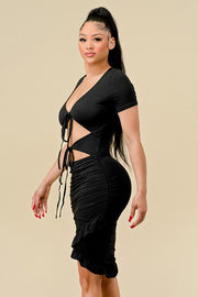 Cut Up Pant Set