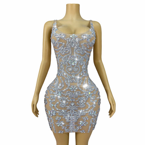 Beauty In Diamonds Mini Dress