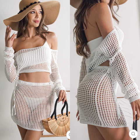 Crochet Skirt Set