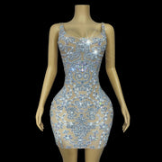 Beauty In Diamonds Mini Dress