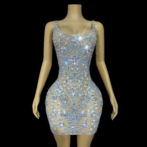 Beauty In Diamonds Mini Dress