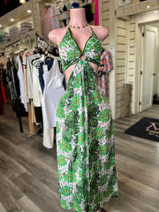 Tropical Vacation Back Tie Dress