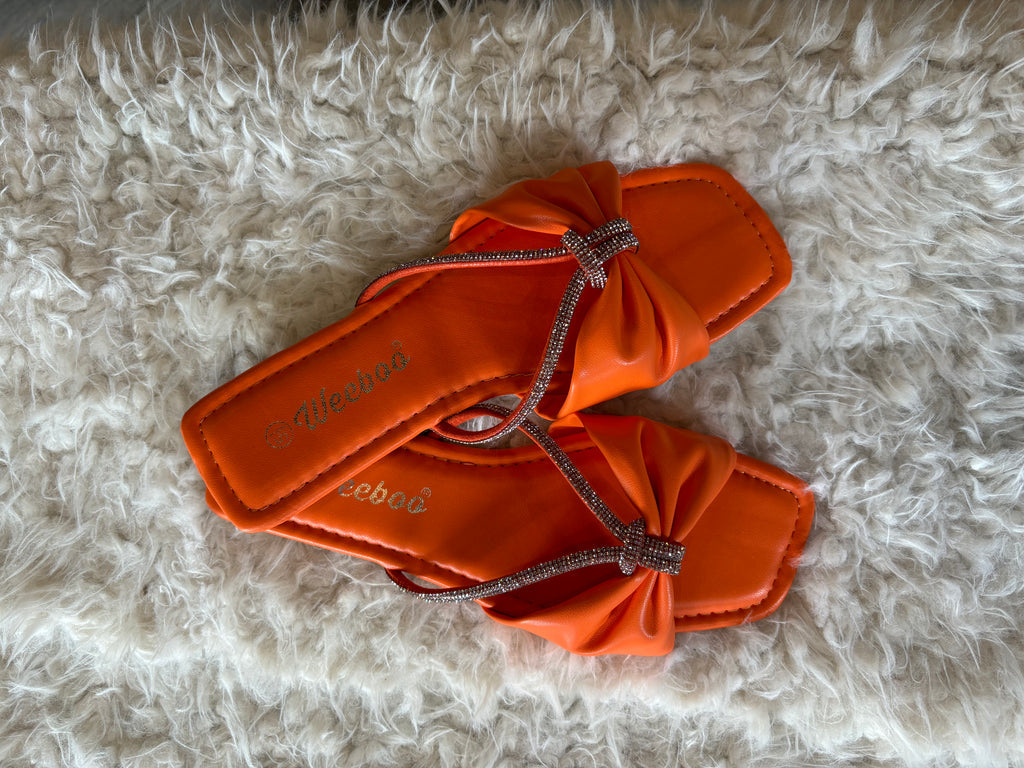 Crystal Flats Sandals