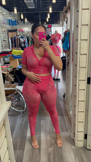 Look At Me Shine Pant Set