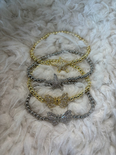 Pearl and Sparkly Bracelet