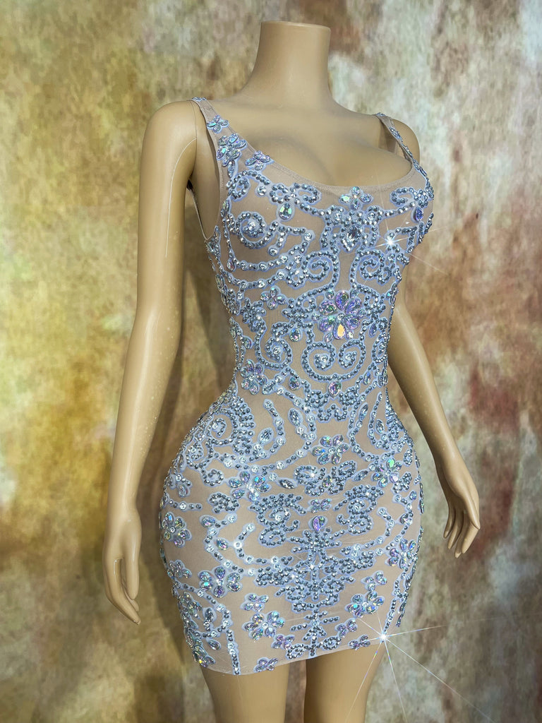 Beauty In Diamonds Mini Dress