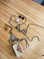 Ruffle Leopard Bikini