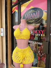 Crochet Bikini With Skirt