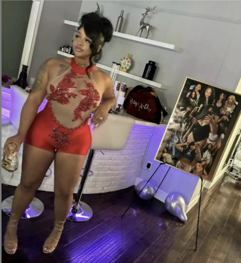 Red Elegant Romper