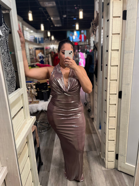 From Fall Halter Dress