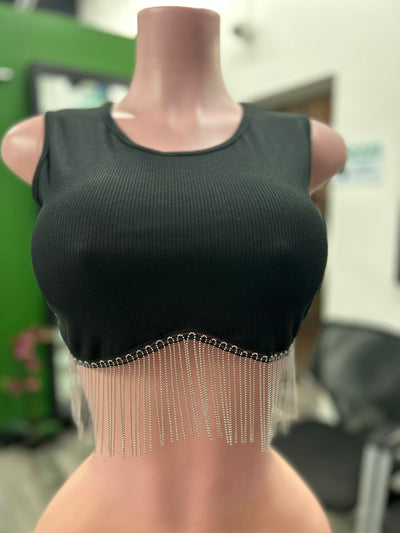 Rhinestone Sexy Top