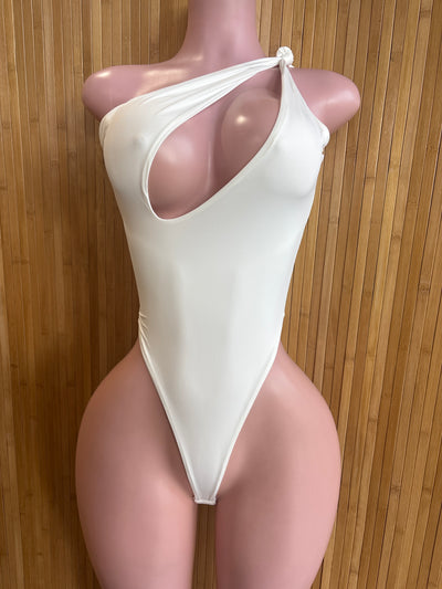 White One Shoulder BodySuit