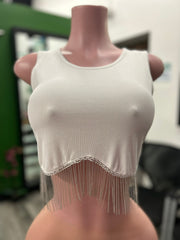 Rhinestone Sexy Top