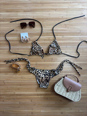 Ruffle Leopard Bikini