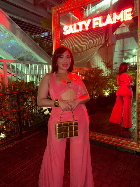 3 Piece Orange Pant Set