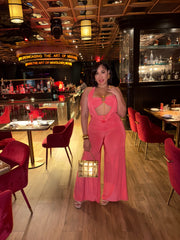 3 Piece Orange Pant Set
