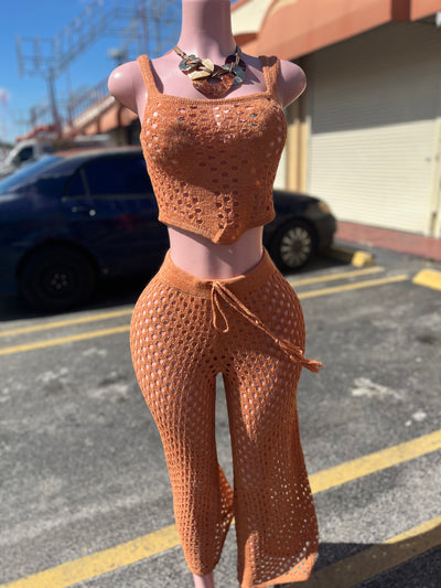 Mesh Knitted 2 Piece