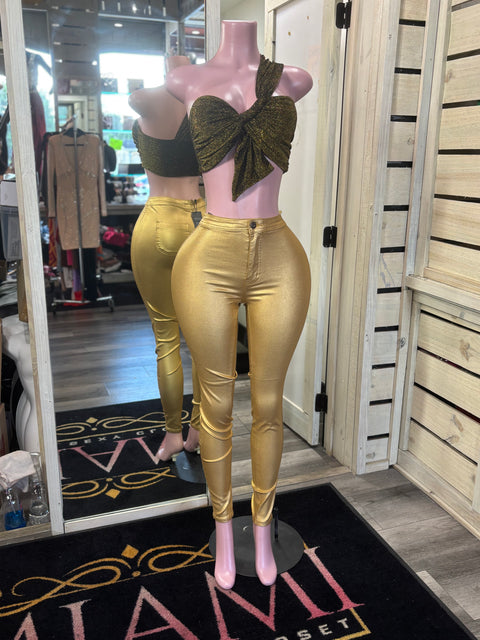 Metallic Pants