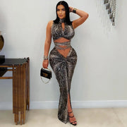 Snake Skirt Set