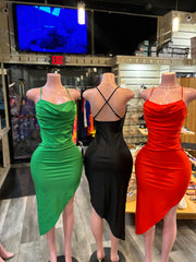 Elegant Solid Color Dress